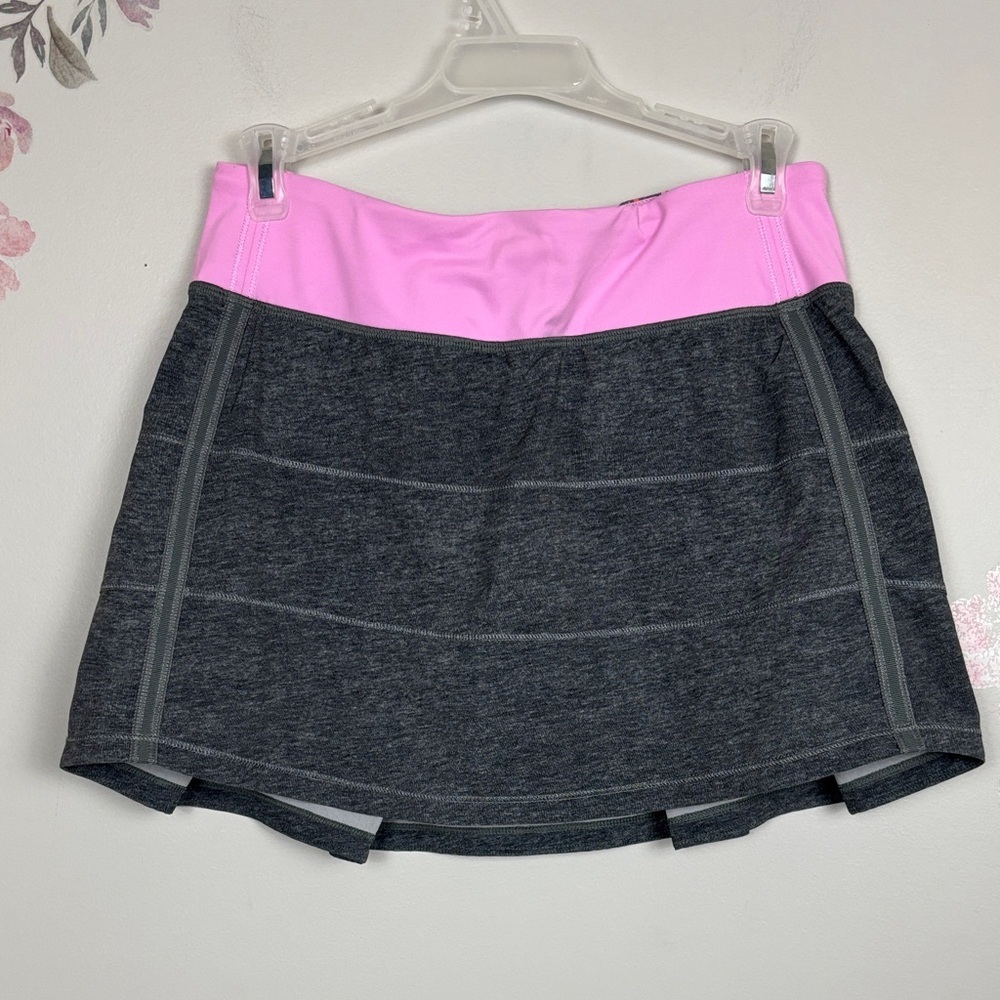 Lululemon Athletica Pink and Gray Tennis Skirt - 4